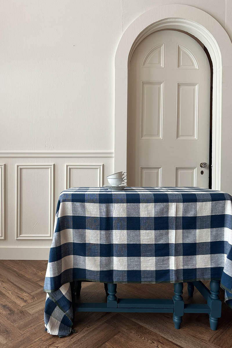 Plaid Tablecloth - Indigo