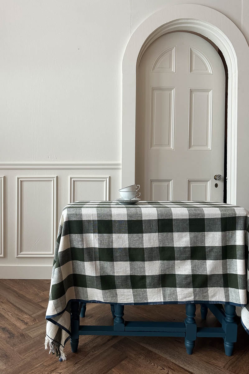 Plaid Tablecloth - Fern Green