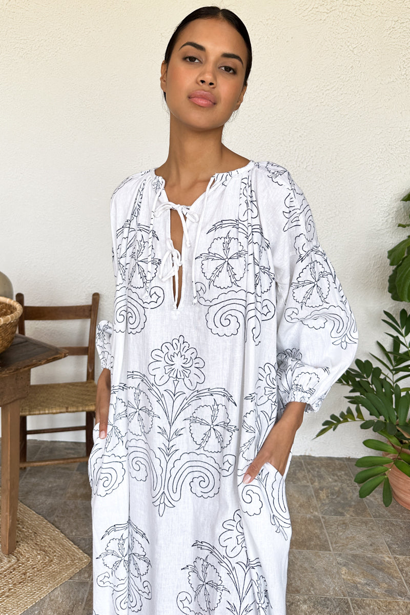 folk maxi dress Boho Folk Art Floral Sling Ankle Long Dress, Boho Summer Maxi Dress, Hippie Boho Summer Garden Party Dress, Witchy Modern Folk Floral Dress
