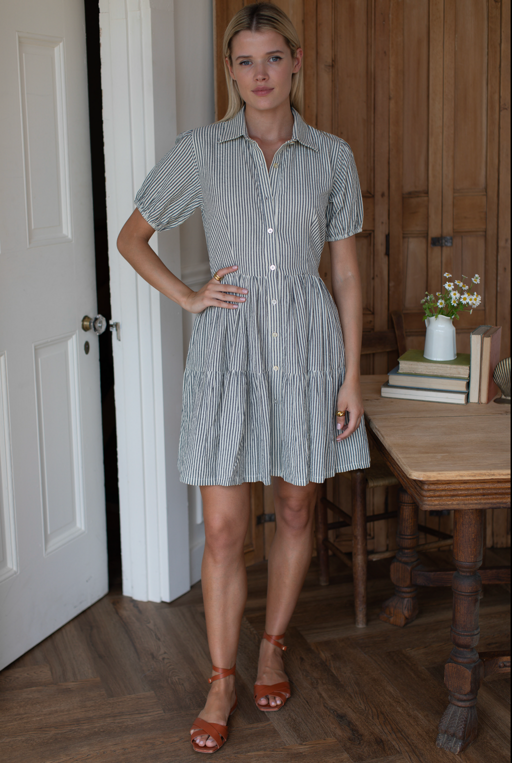 Marin Dress - Newburyport Stripe