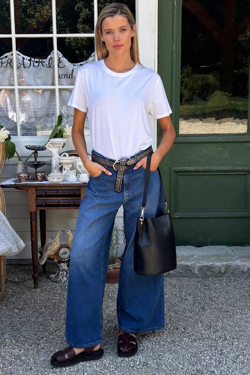 Super Wide Leg - Medium Light Wash