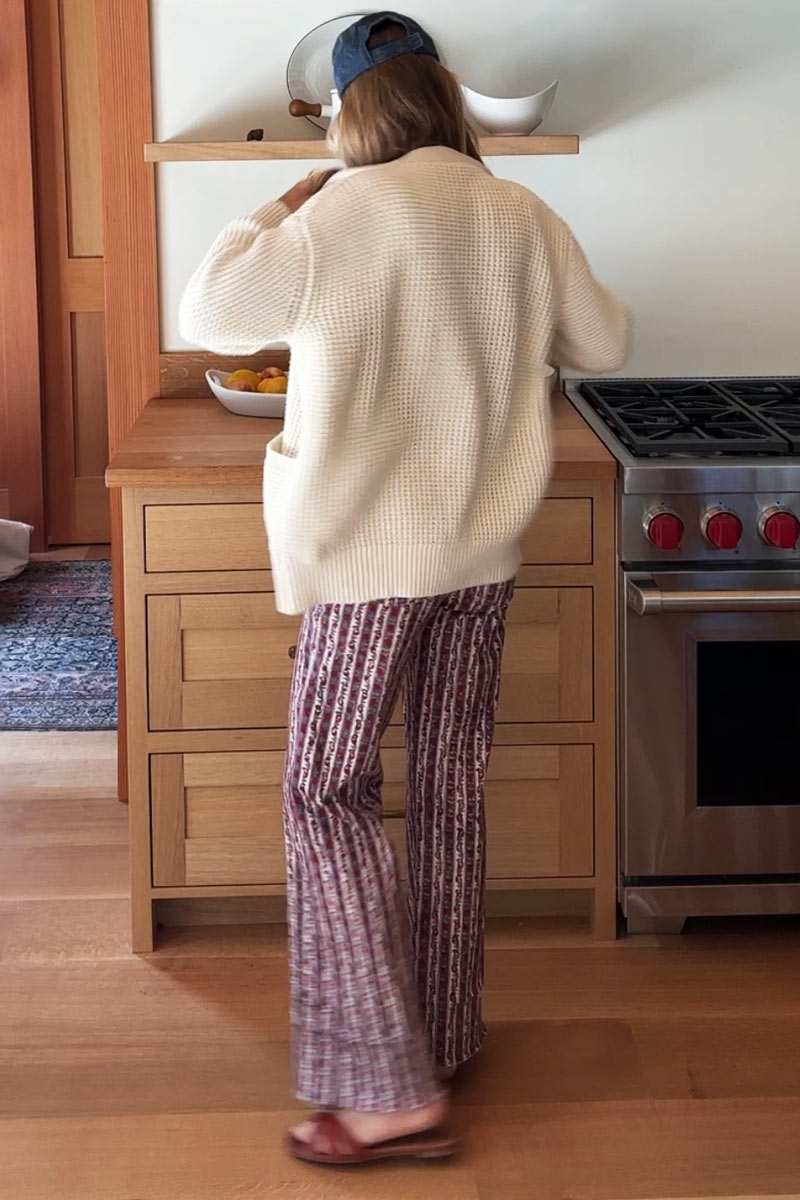 Everyday Pant - Vintage Floral Stripe Twill