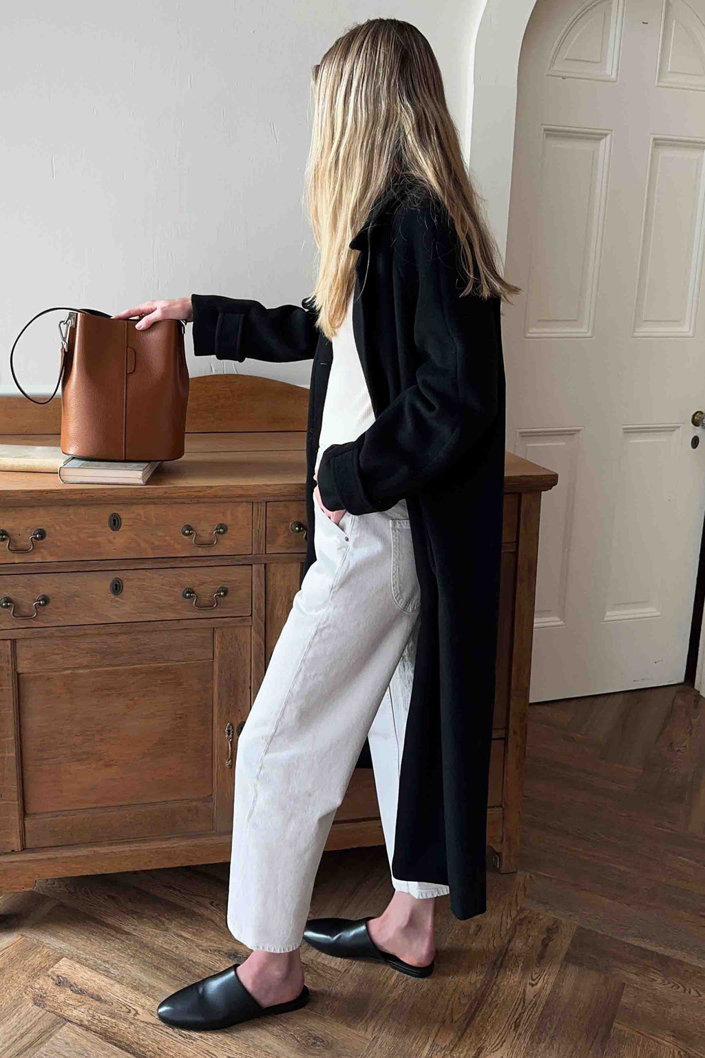 The Barrel Jean - Antique White
