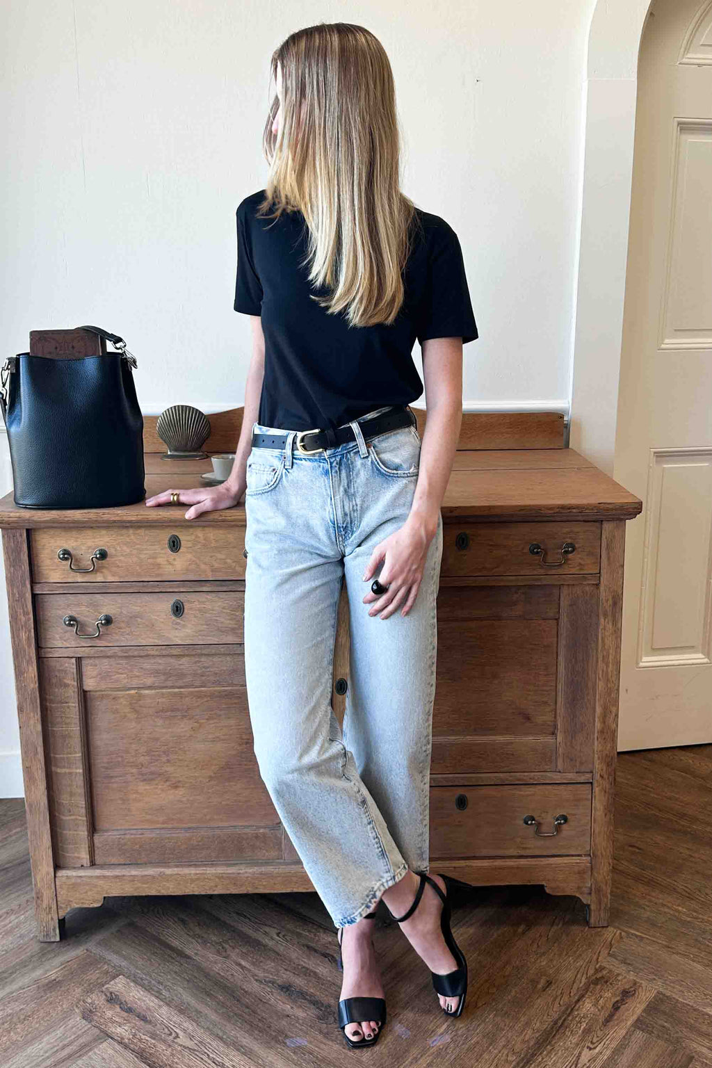 Black Leather Belt