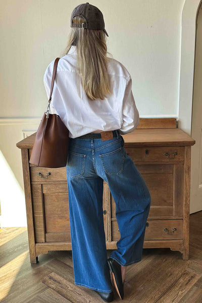 Super Wide Leg - Medium Light Wash