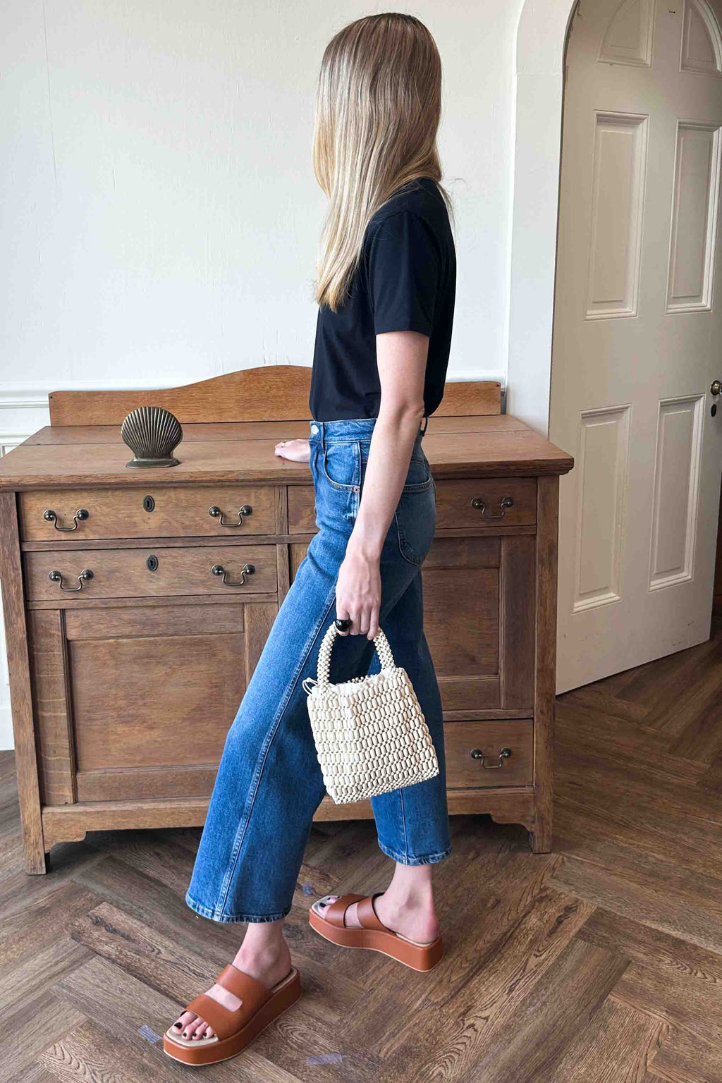 Thrifted Gem Ankle - Vintage Blue
