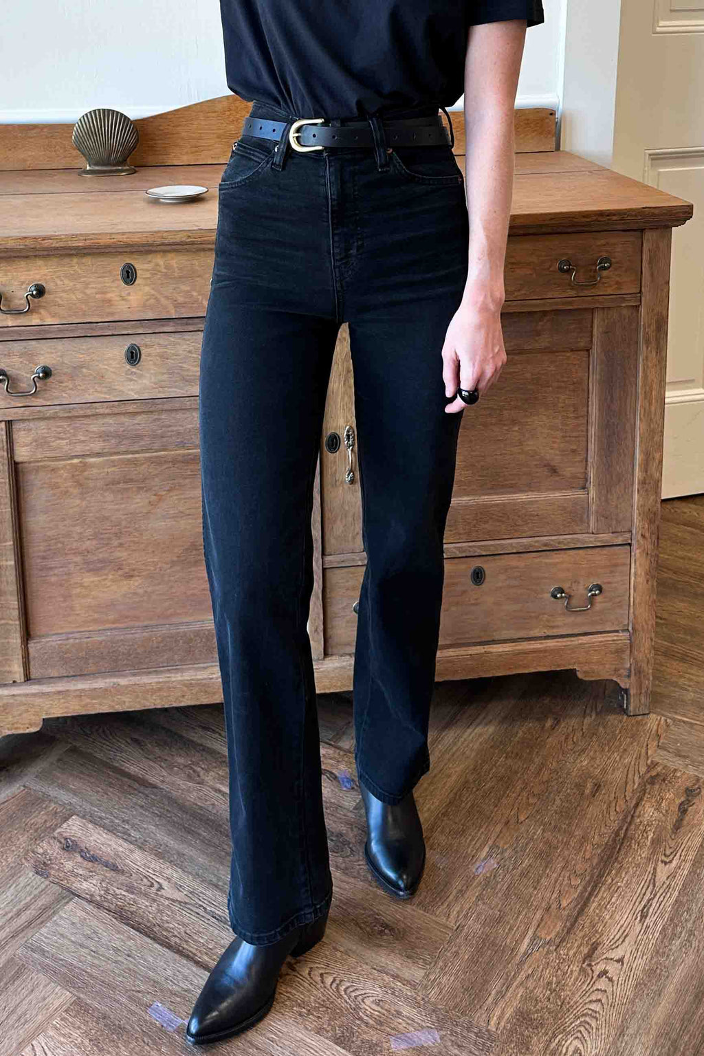 Black Leather Belt