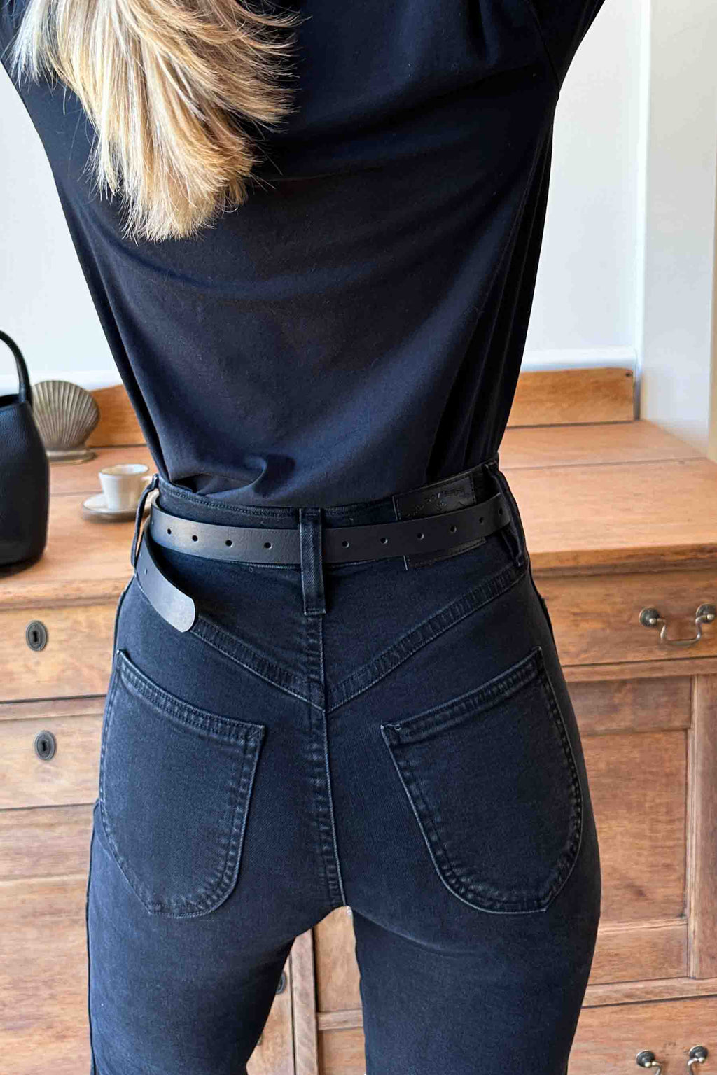 Black Leather Belt