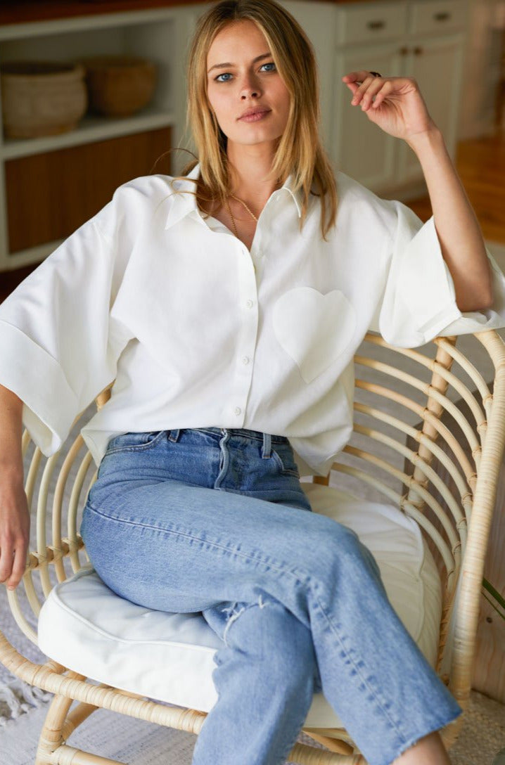 Babas Shirt - Salt Linen