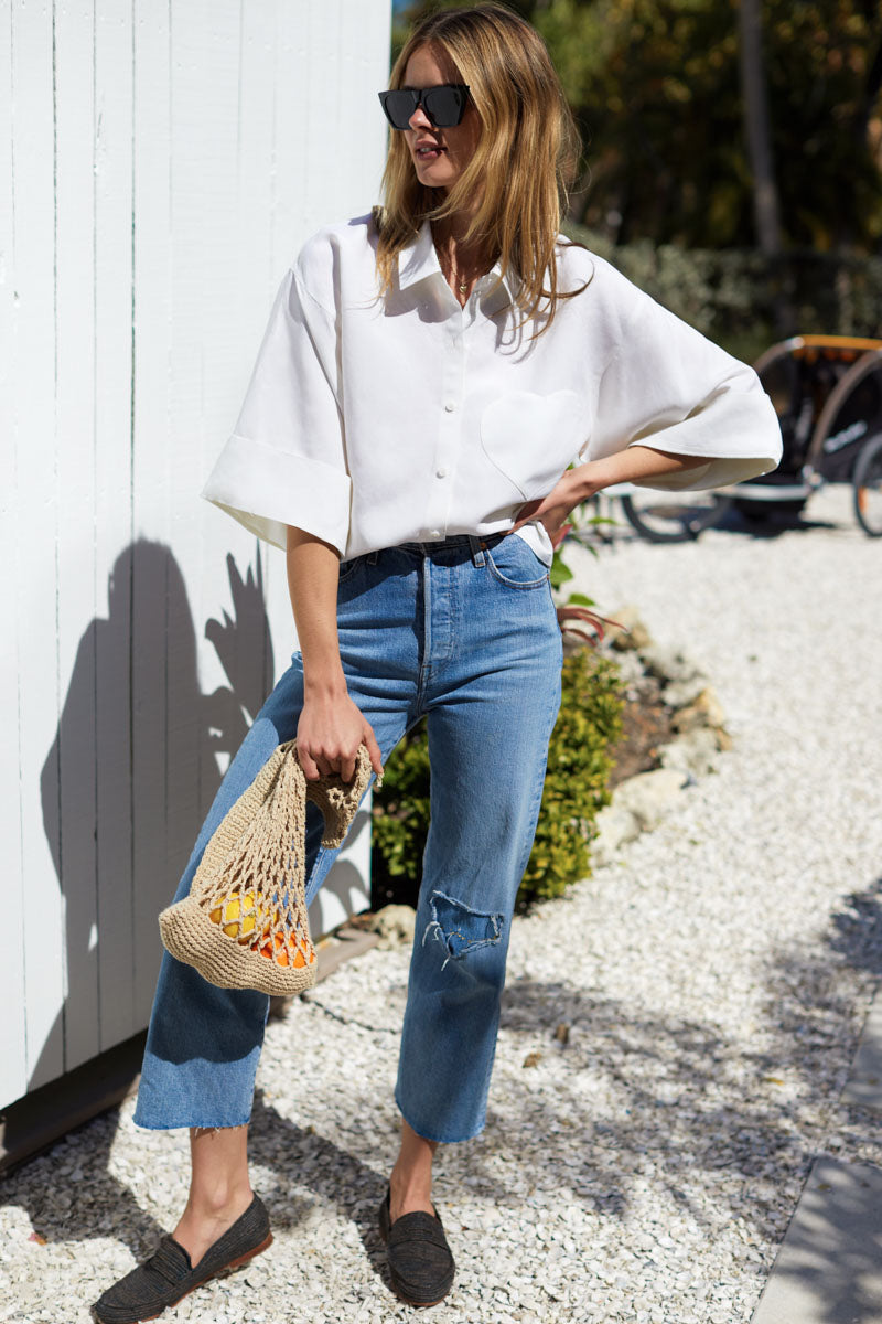 Babas Shirt - Salt Linen