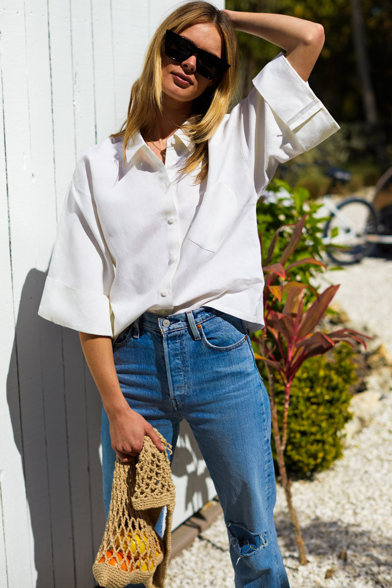 Babas Shirt - Salt Linen