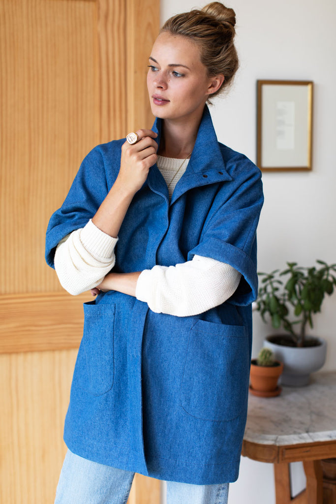 Denim Layering Jacket Shell Indigo Denim Emerson Fry