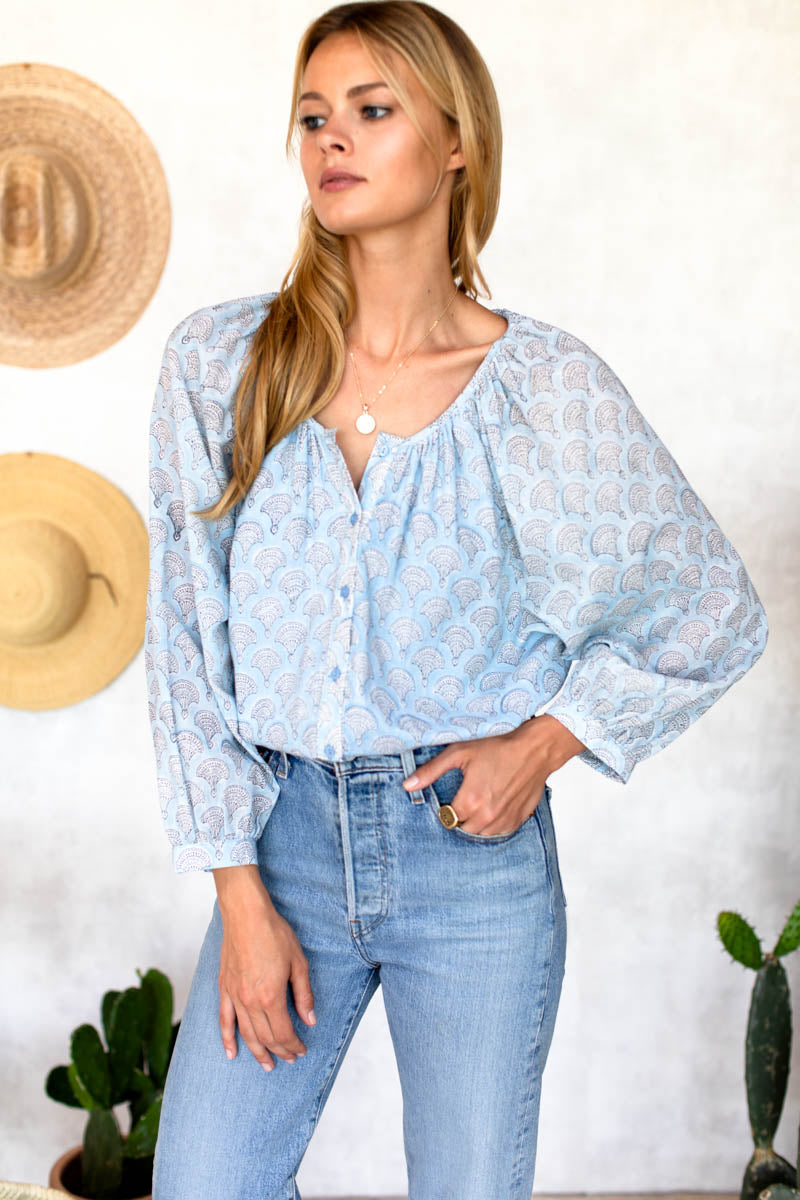 Frances Blouse - Sunday Flowers Organic