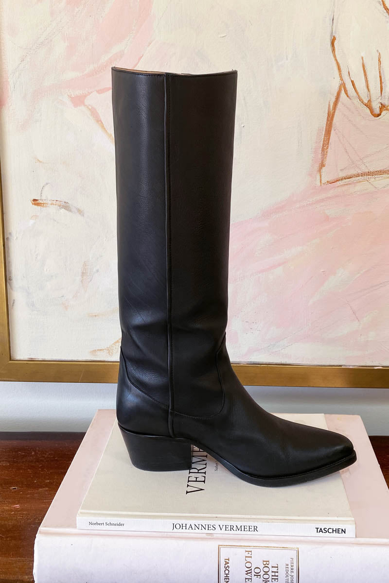 Tall Boot - Black Leather 41 Tall Boot - Black Leather 41