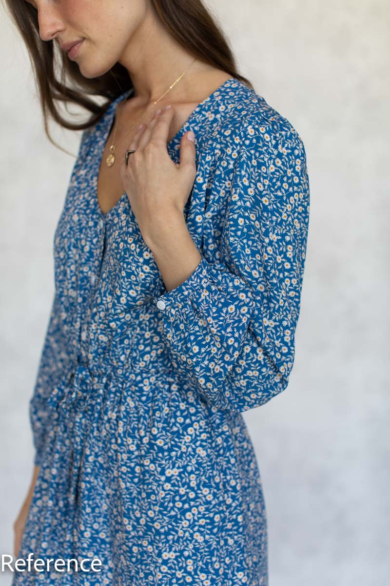 Frankie Long Sleeve Button Dress - Pablo Flowers