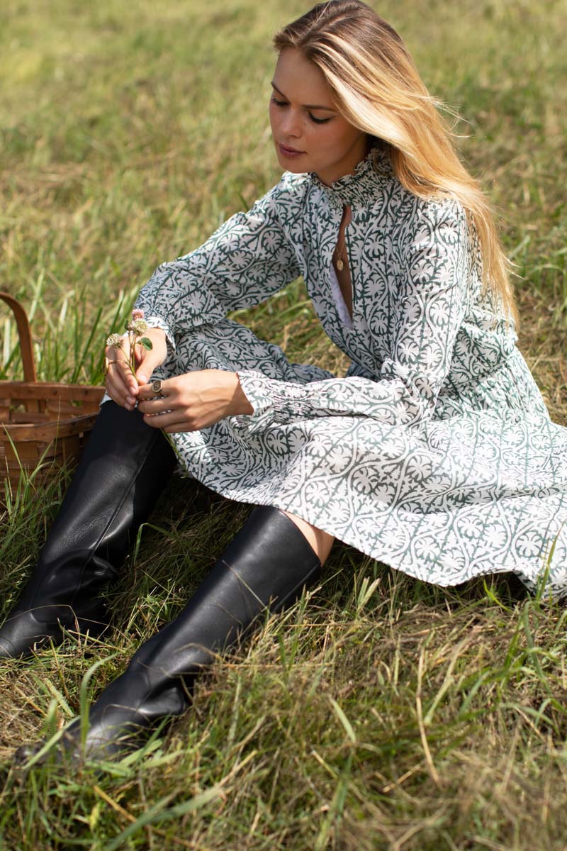 Lucybella Maxi Dress - Etoile Vine Forest Organic