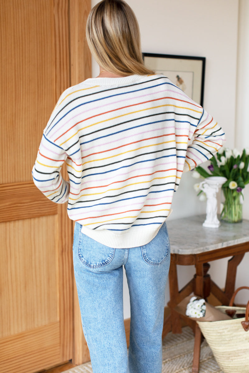 Sherbet Stripe Sweater - Infashion