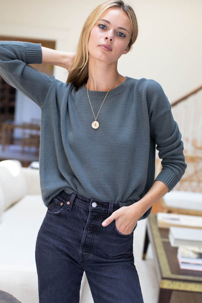 Carolyn Sweater - Slate Organic - Emerson Fry