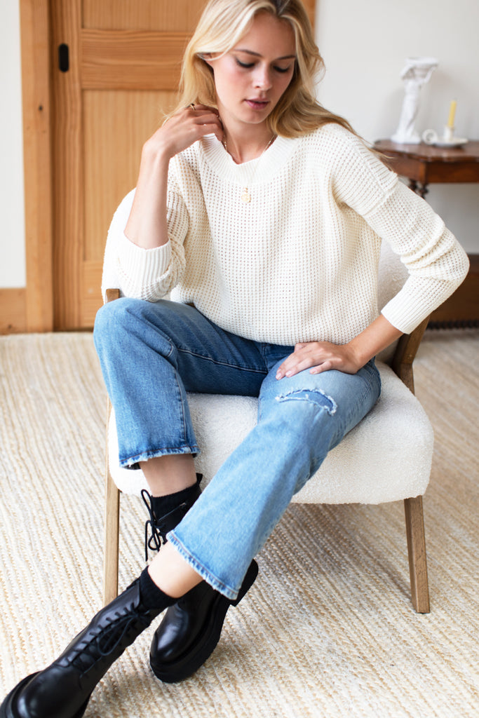 Daily Sweater - Ivory Organic - Emerson Fry