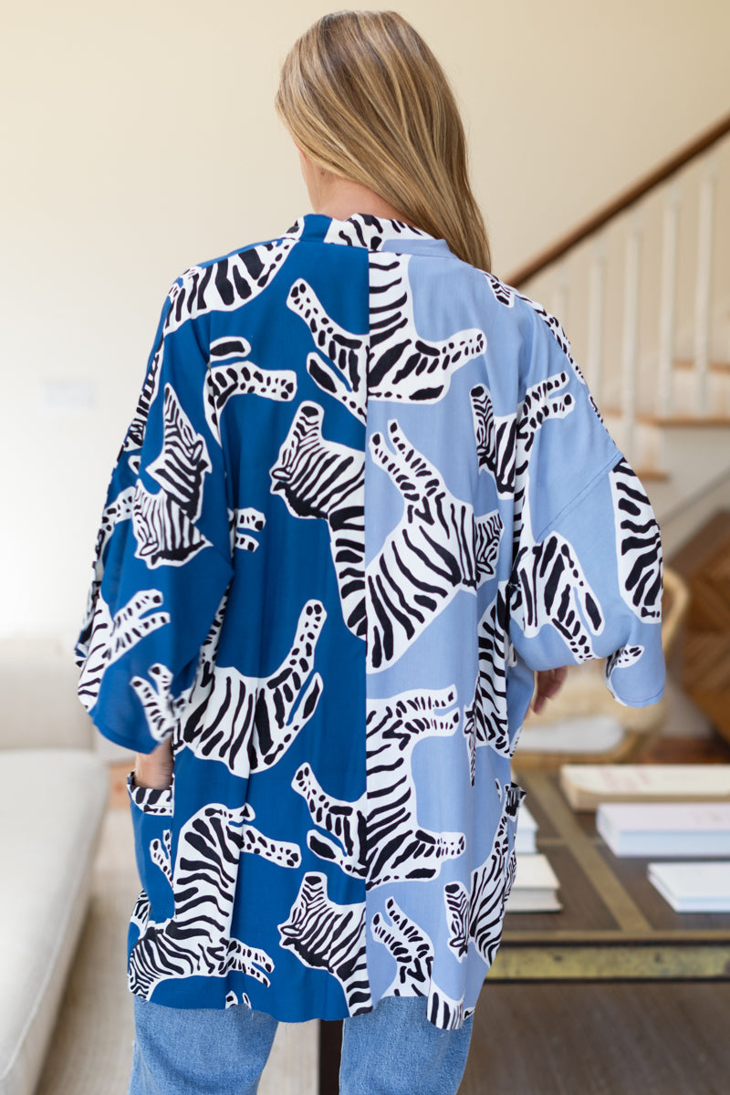Fete Kimono - Zebra Patchwork