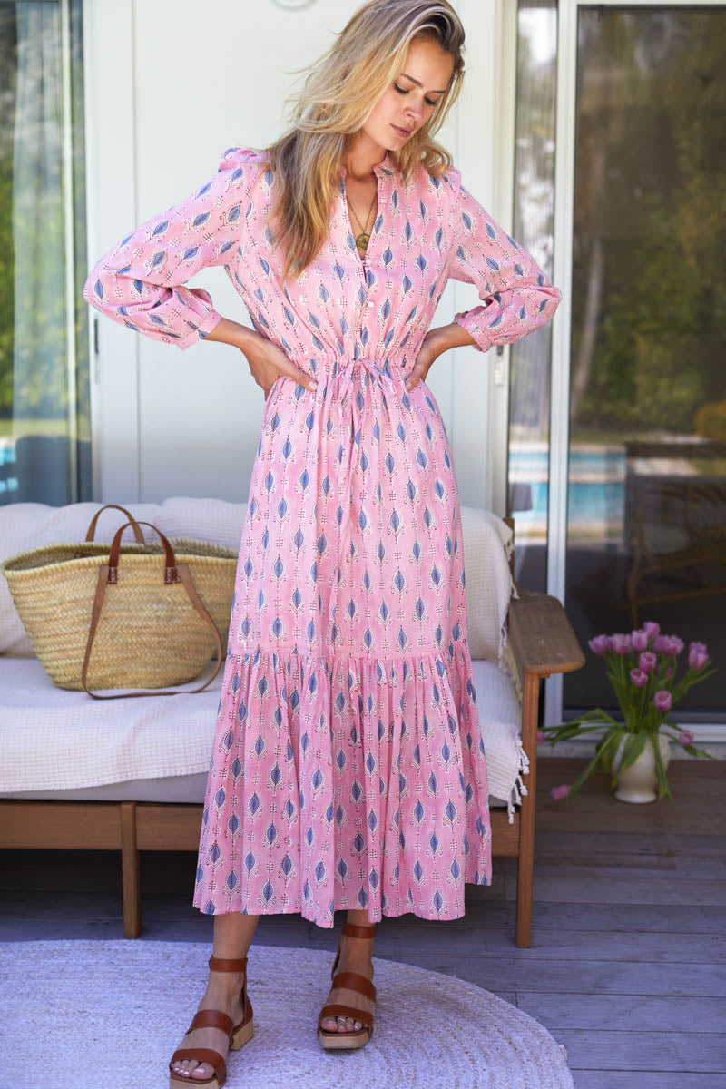 Emerson Fry Frances Dress 3 - Crescent Flower Bon Pink on Garmentory