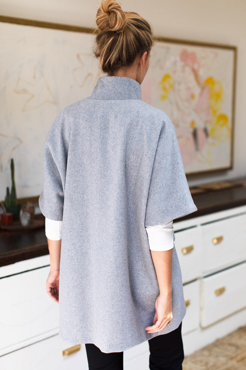 Layering Jacket - Grey Wool Cashmere