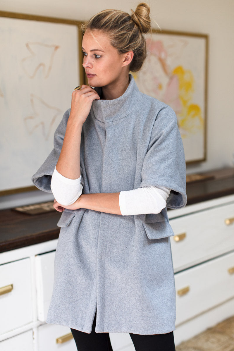 Layering Jacket - Grey Wool Cashmere