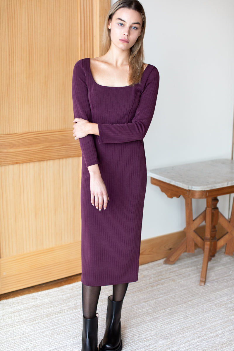 long sleeve contour dress Contour Long Sleeve Mini Dress