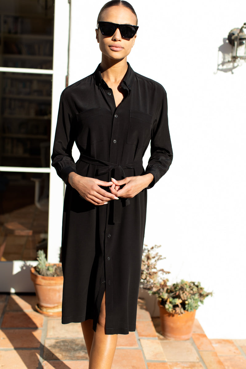 Ry Shirtdress - Black - Emerson Fry Ry Shirtdress - Black - Emerson Fry