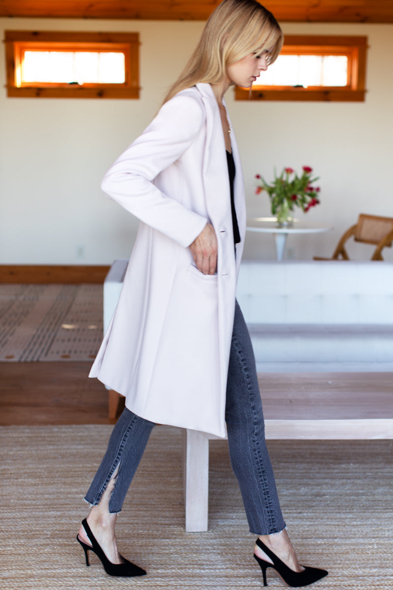 Tailored Coat - Fawn Wool Cashmere