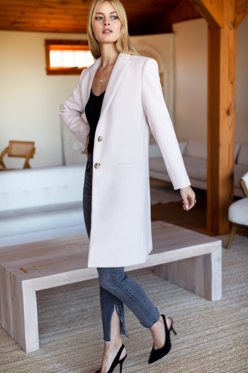 Tailored Coat - Fawn Wool Cashmere