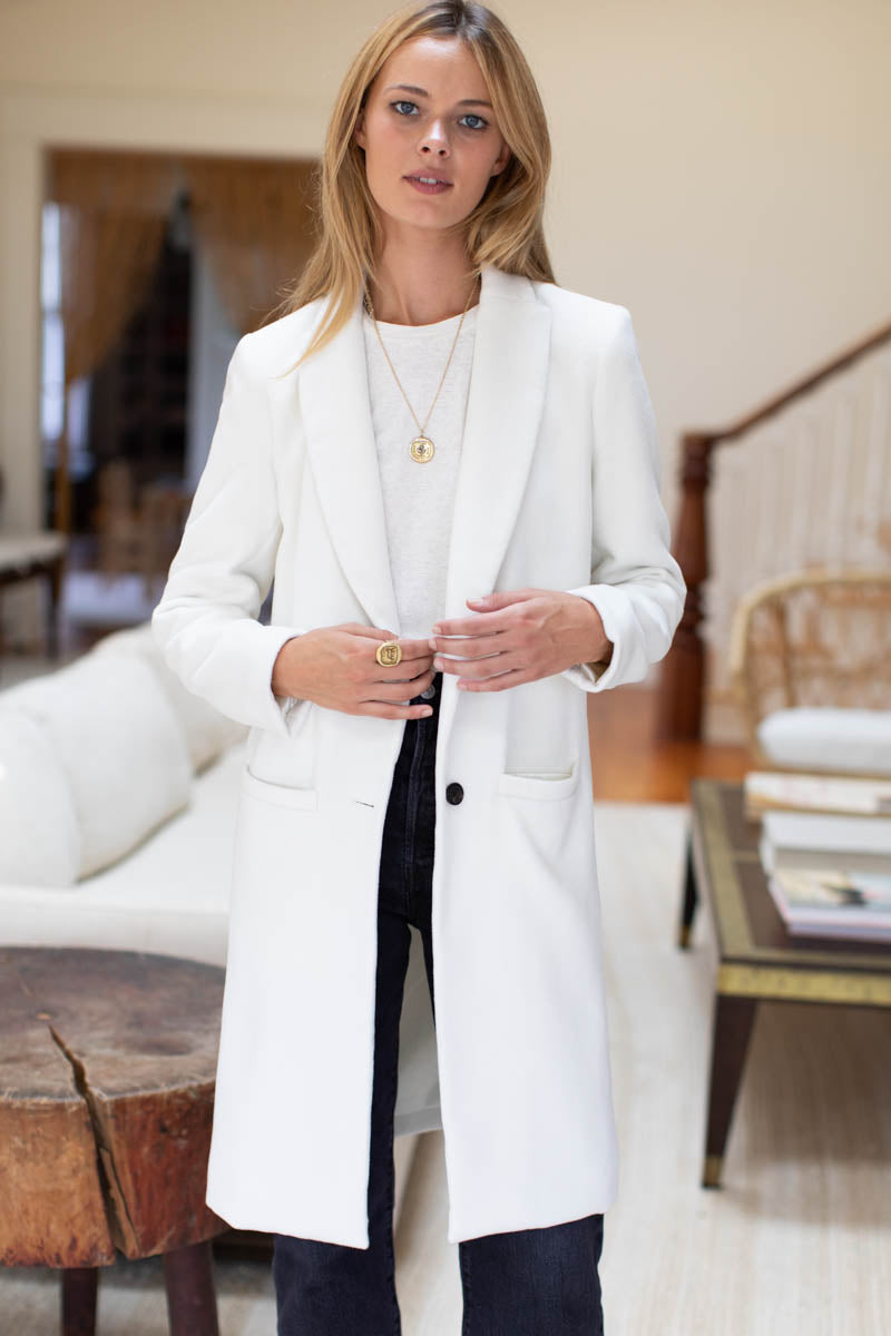 Tailored Coat - White