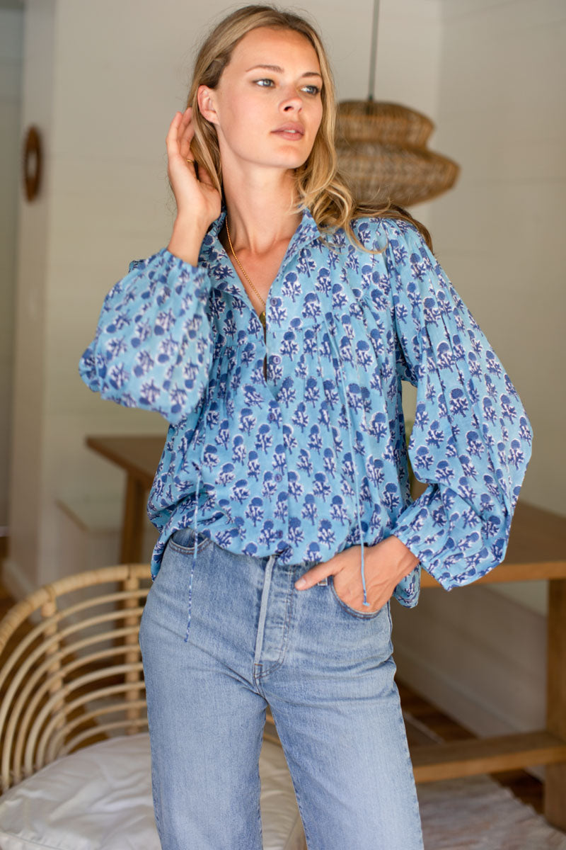 Emmaline Blouse - Little Marigolds Danube Organic - Emerson Fry