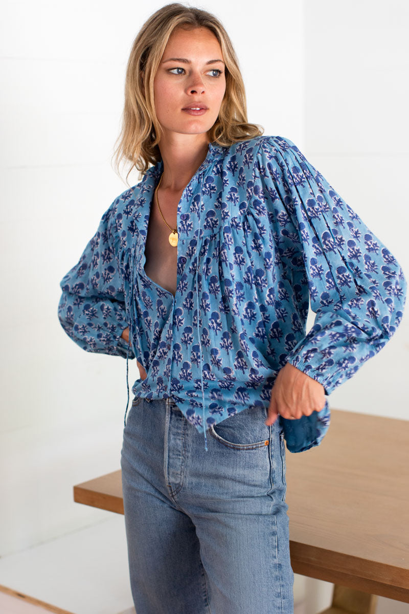 Emmaline Blouse - Little Marigolds Danube Organic - Emerson Fry