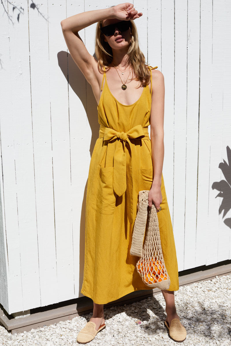 Livia Sundress - Golden Wheat - Emerson Fry Livia Sundress - Golden Wheat - Emerson Fry
