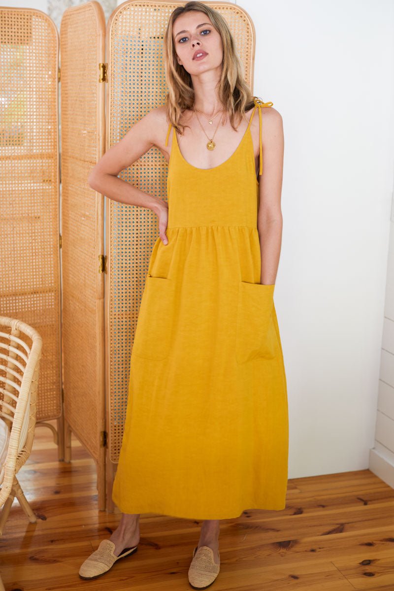 Livia Sundress - Golden Wheat - Emerson Fry Livia Sundress - Golden Wheat - Emerson Fry