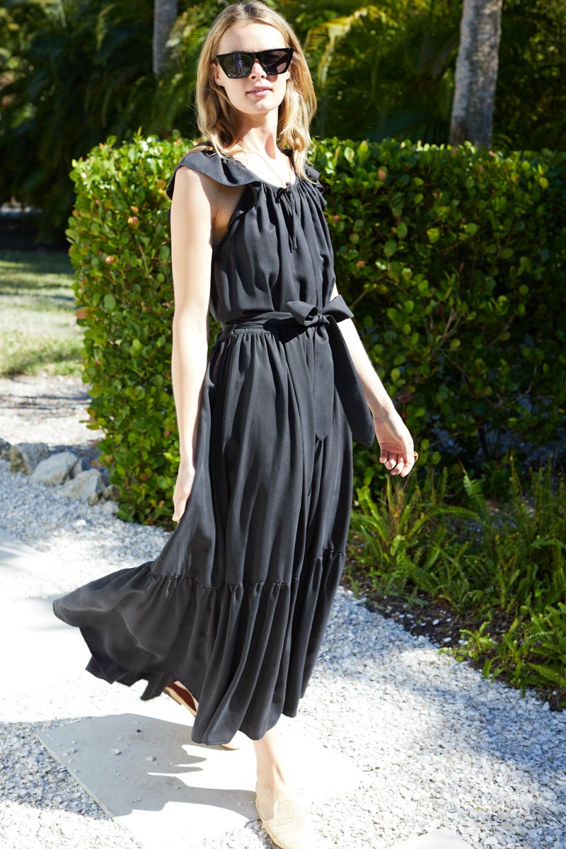 Rakel Sleeveless Dress - Black
