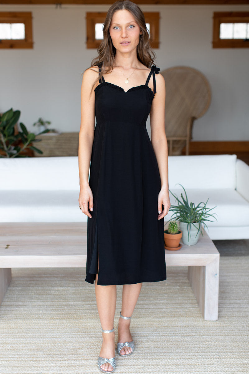 Rosalia Dress - Black Sustainable