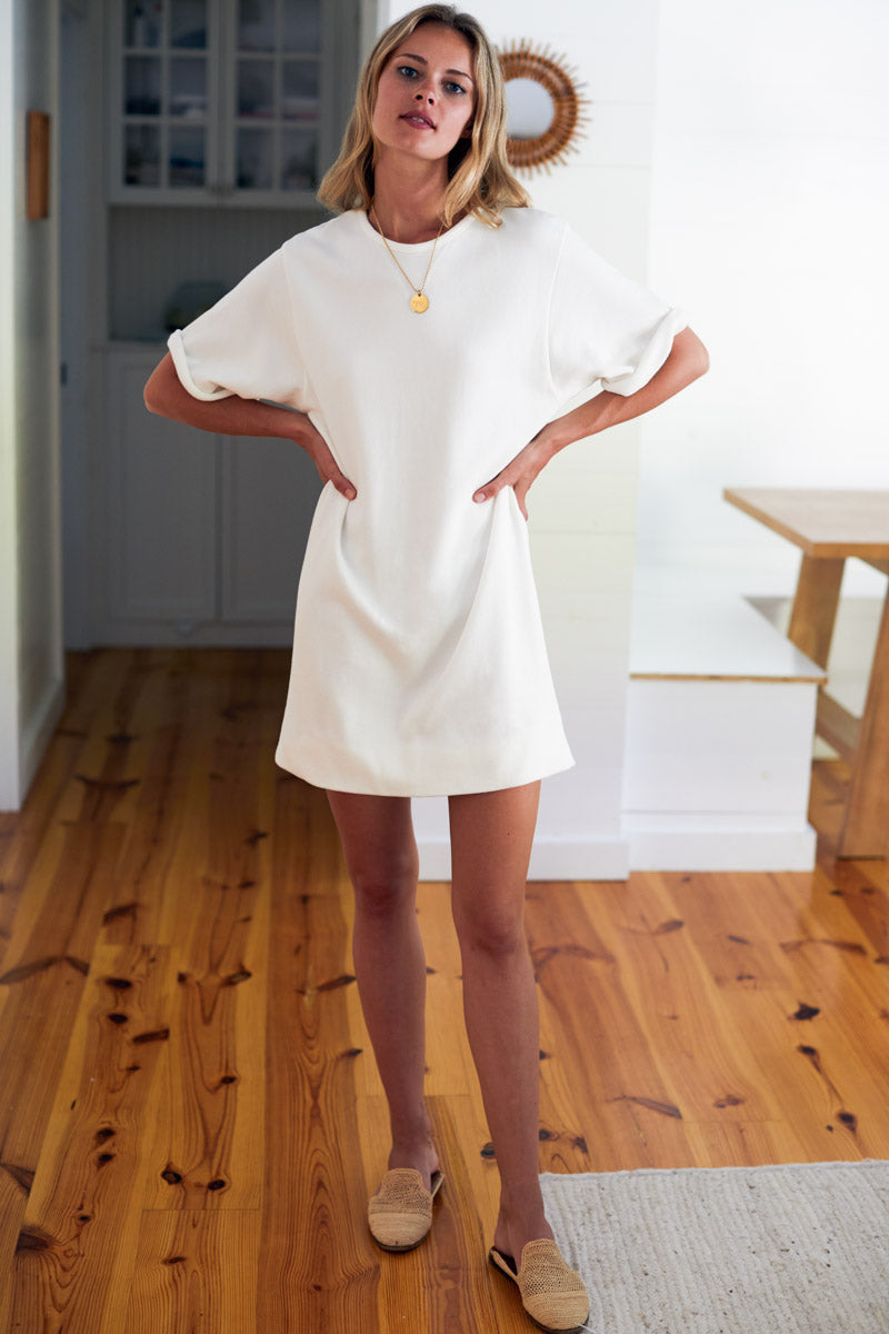 sweatshirt shirt dress Shorty Sweatshirt Dress - Salt Organic