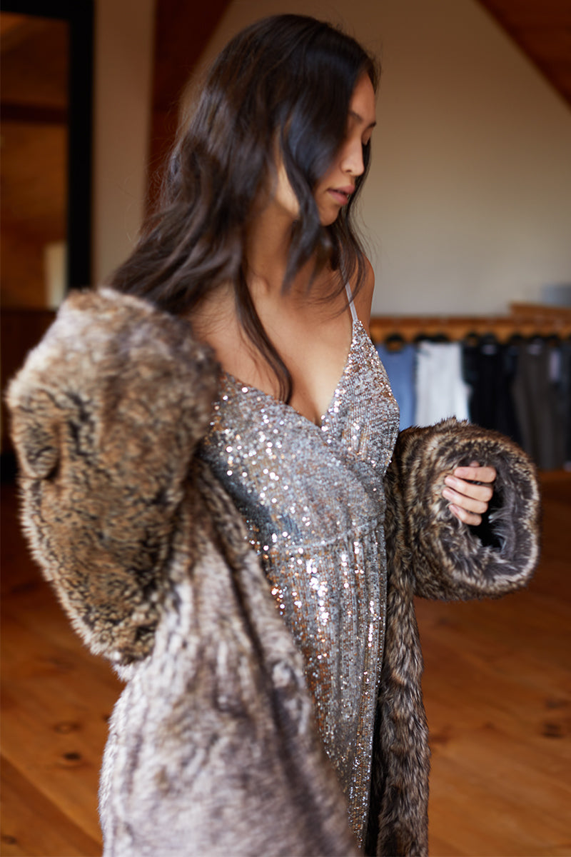 Sparkler Dress - Silver Sequin