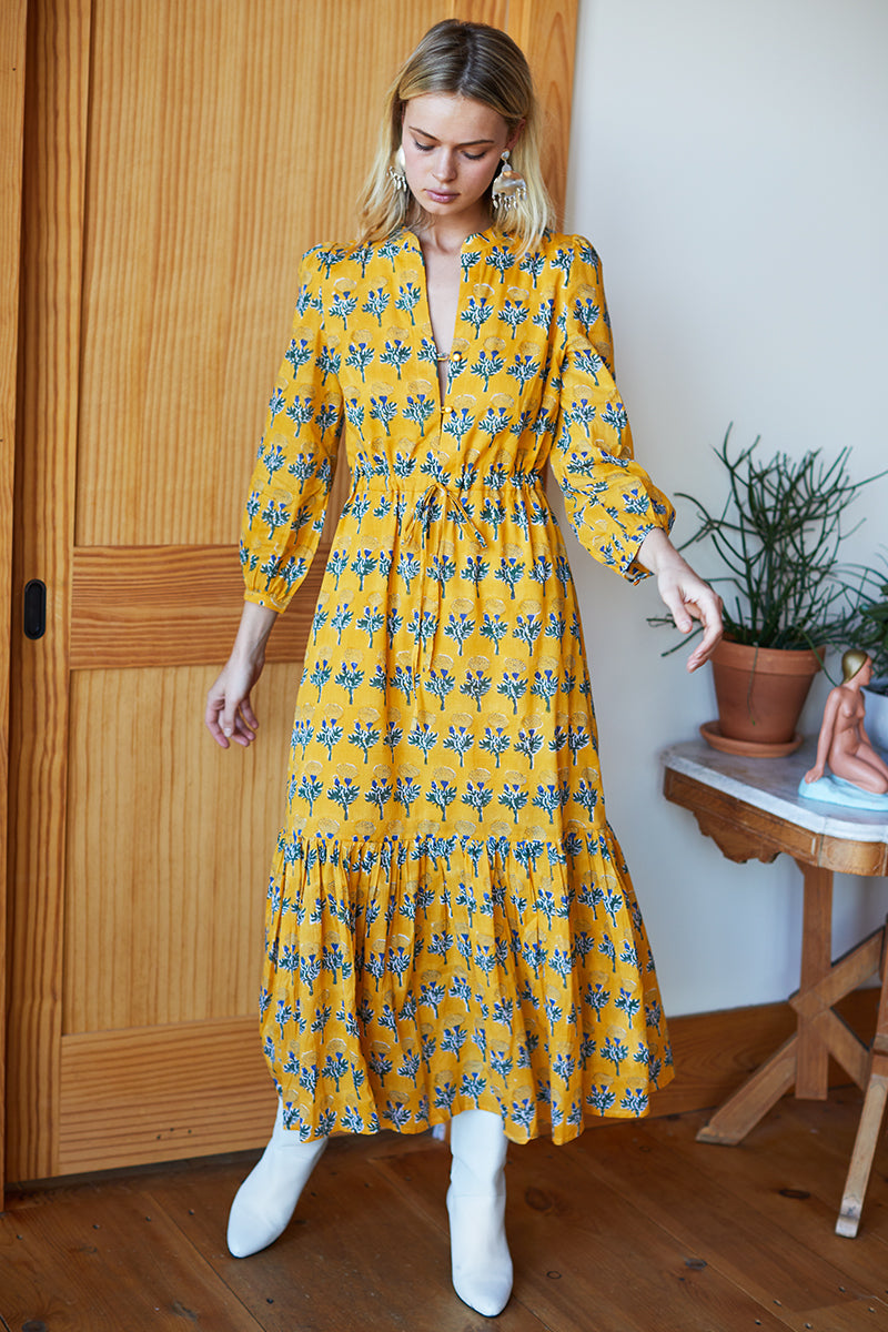 Frances Dress 2 - Marigolds Yellow Organic