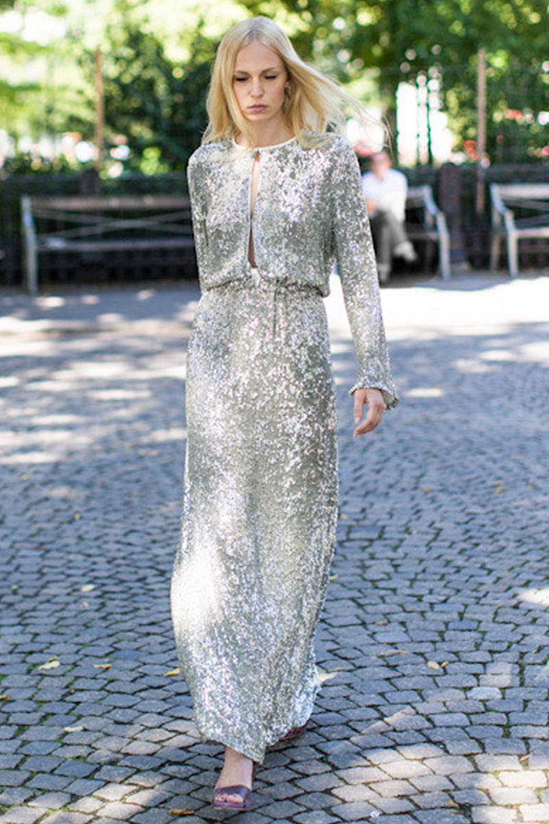 Orion Dress - Silver Sequin