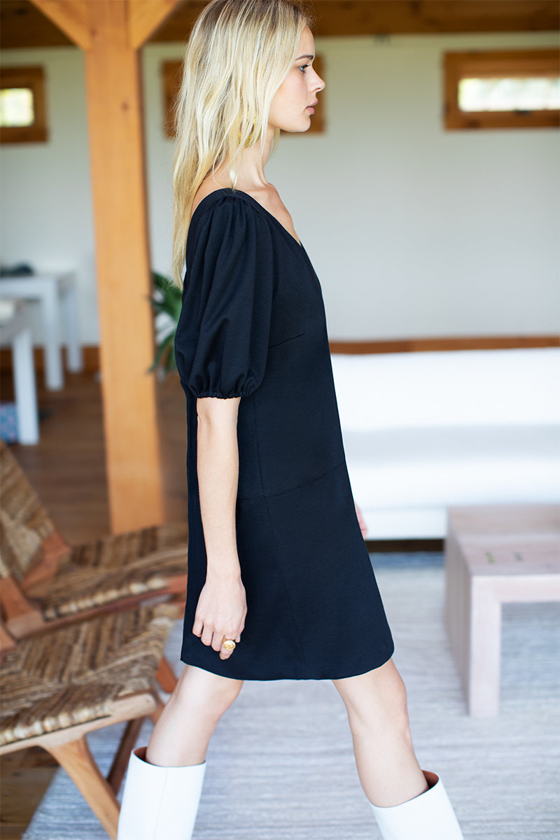 Elle Dress - Black Ponte - Emerson Fry Elle Dress - Black Ponte - Emerson Fry