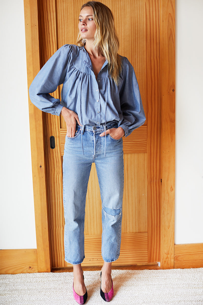 Poet Blouse - Chambray