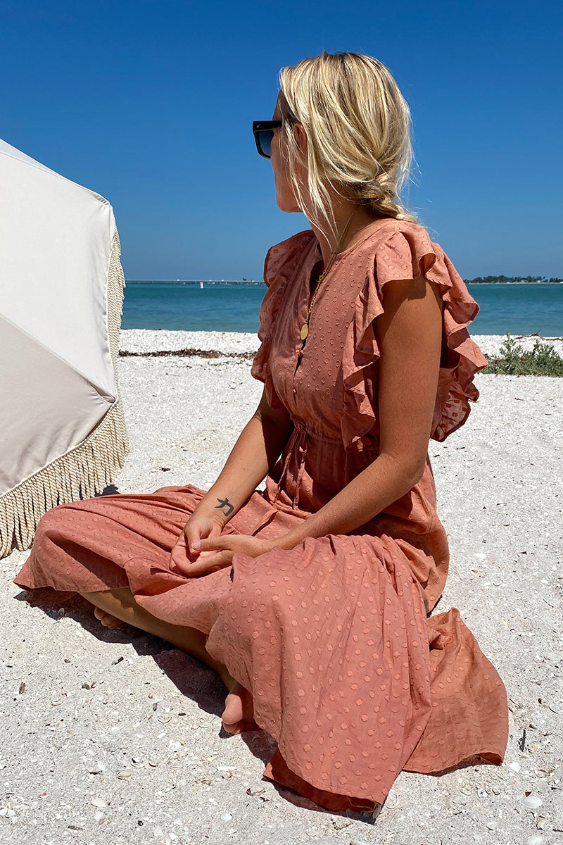 Chandra Dress - Muted Clay - Imperfect