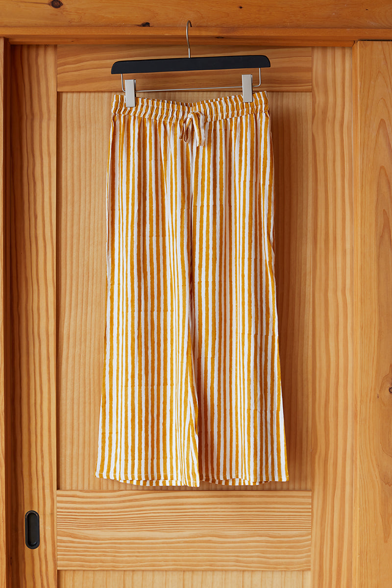 Bell Pant - Marigold Stripe