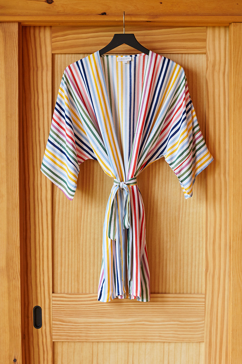 Kimono - Rainbow Stripe