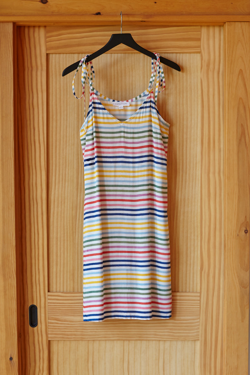 Summer Sundress - Rainbow Stripe