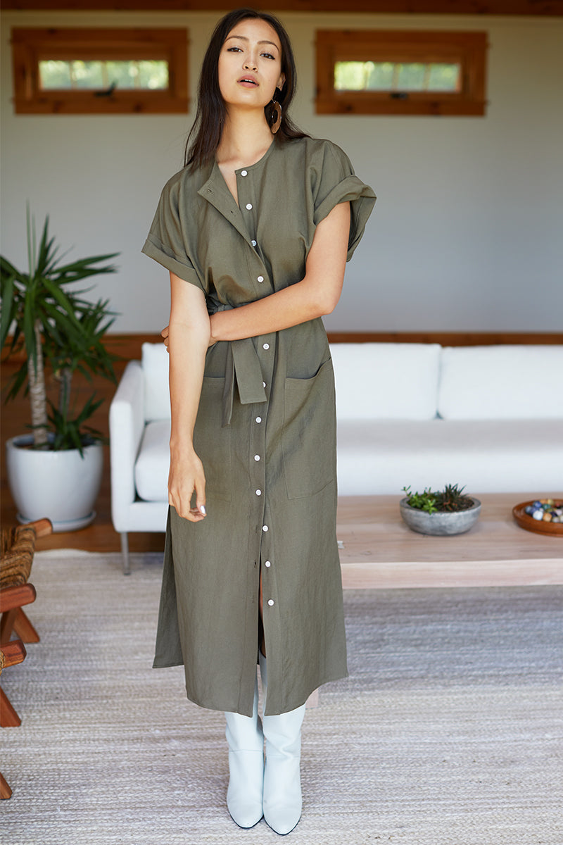 Desert Dress - Army Linen