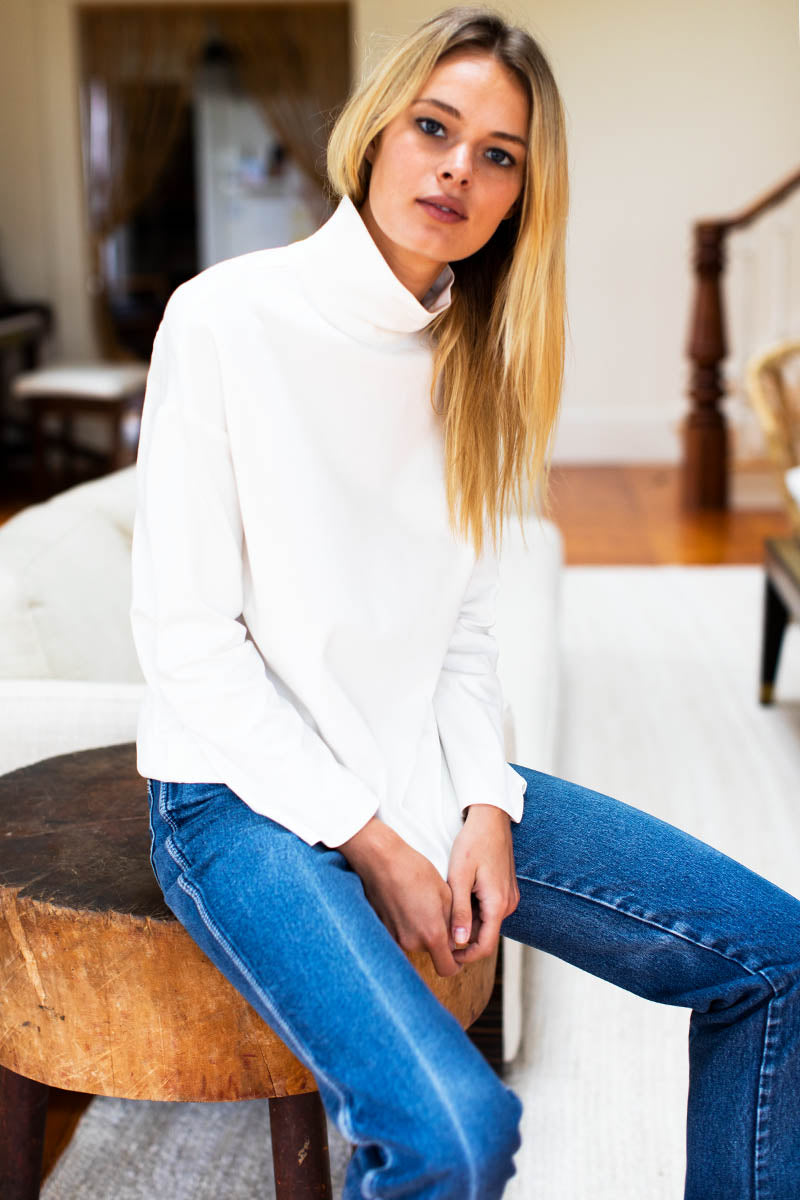 Edie Top - Ivory Ponte